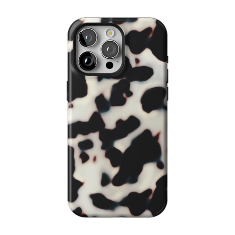 Off White Tortoise Shell Print Tough Phone Case for iPhone 15 Pro Max - The Urban Flair