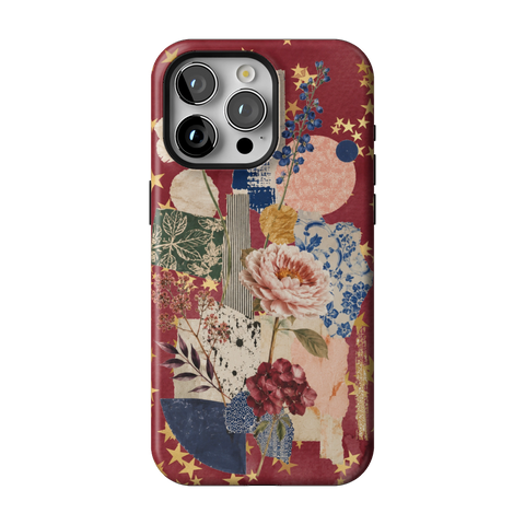 Rustic Botanical Collage Tough Phone Case for iPhone 15 Pro Max - The Urban Flair