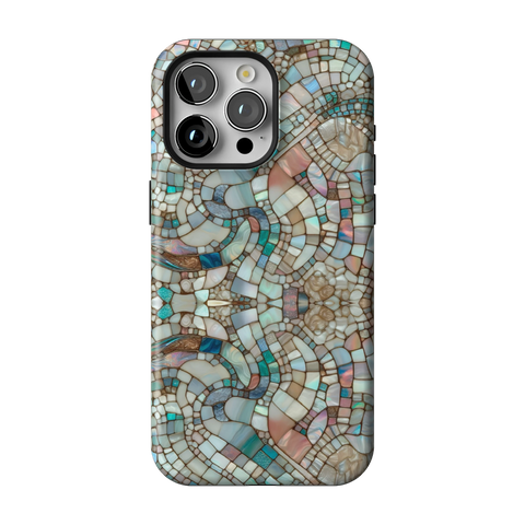 Mermaid Stained Glass Tough Phone Case for iPhone 15 Pro Max - The Urban Flair