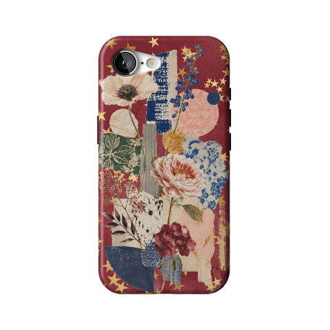 Rustic Botanical Collage Tough Phone Case for iPhone 16e - The Urban Flair