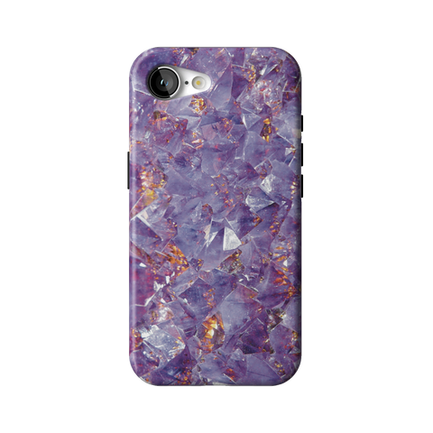 Raw Amethyst Crystal Tough Phone Case for iPhone 16e - The Urban Flair
