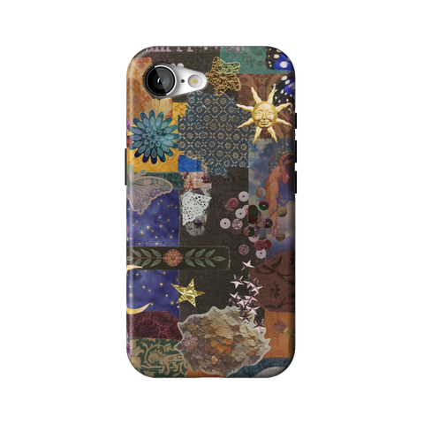 Whimsy Mixed Media Collage Tough Phone Case for iPhone 16e - The Urban Flair