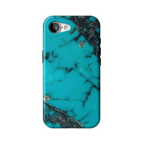 Turquoise Stone Print Tough Phone Case for iPhone 16e - The Urban Flair