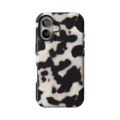 Off White Tortoise Shell Print Tough Phone Case for iPhone 16 - The Urban Flair