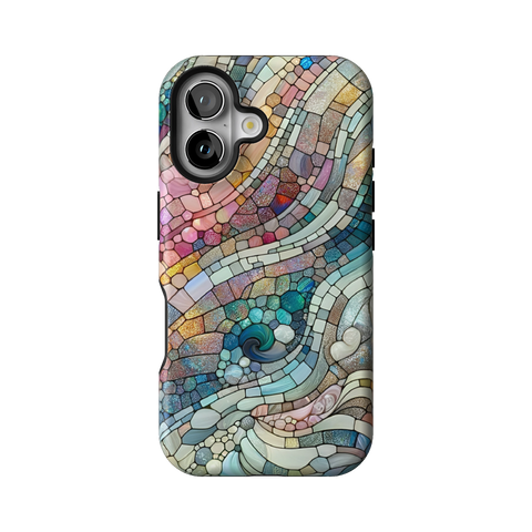 Pastel Stained Glass Tough Phone Case for iPhone 13 Mini - The Urban Flair