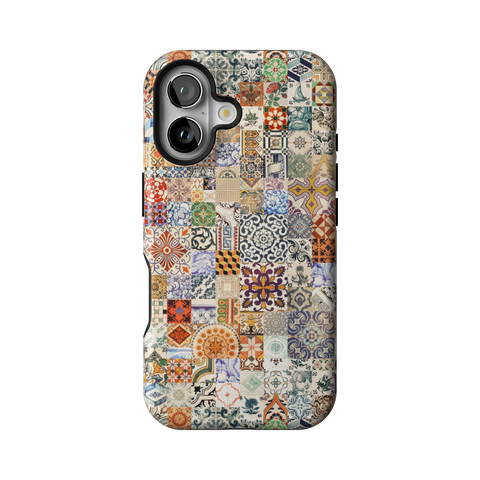 Real Portuguese Tiles Tough Phone Case for iPhone 16 - The Urban Flair