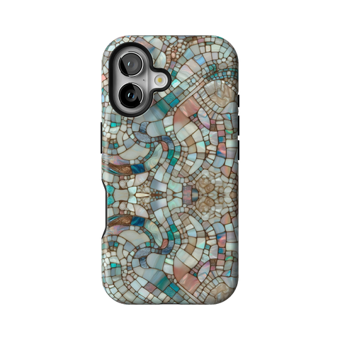 Mermaid Stained Glass Tough Phone Case for iPhone 16 - The Urban Flair