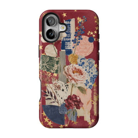 Rustic Botanical Collage Tough Phone Case for iPhone 16 Plus - The Urban Flair