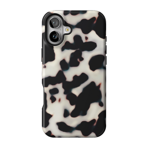 Off White Tortoise Shell Print Tough Phone Case for iPhone 16 Plus - The Urban Flair