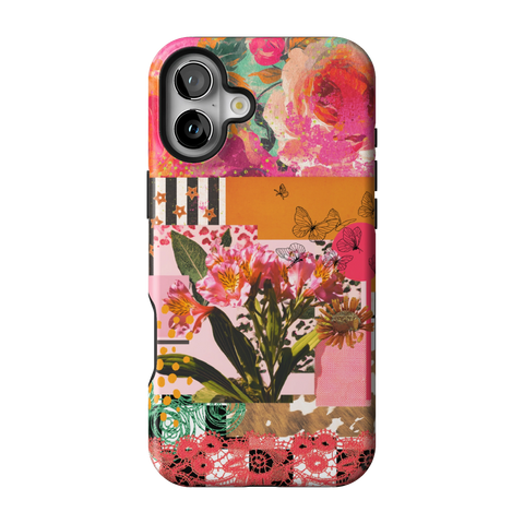 Maximalist Bloom Collage Tough Phone Case