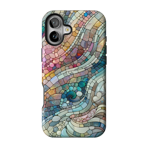 Pastel Stained Glass Tough Phone Case for iPhone 13 Pro - The Urban Flair
