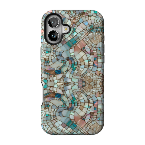 Mermaid Stained Glass Tough Phone Case for iPhone 16 Plus - The Urban Flair