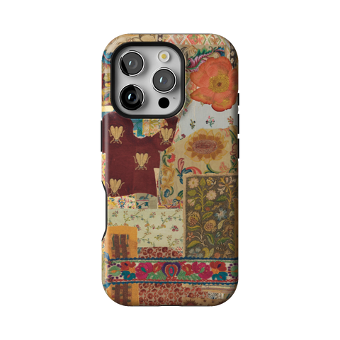 Mixed Media Boho Tough Phone Case for iPhone 16 Pro - The Urban Flair
