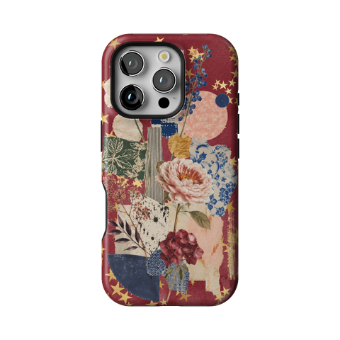 Rustic Botanical Collage Tough Phone Case