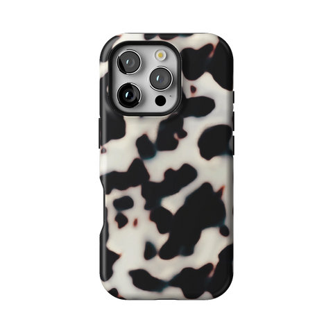 Off White Tortoise Shell Print Tough Phone Case for iPhone 16 Pro - The Urban Flair