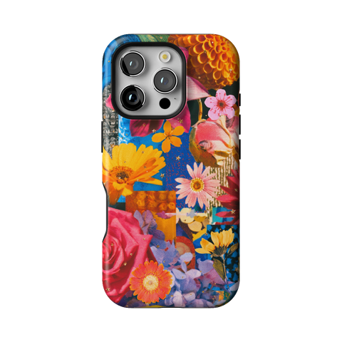 Summer Flower Collage Tough Phone Case