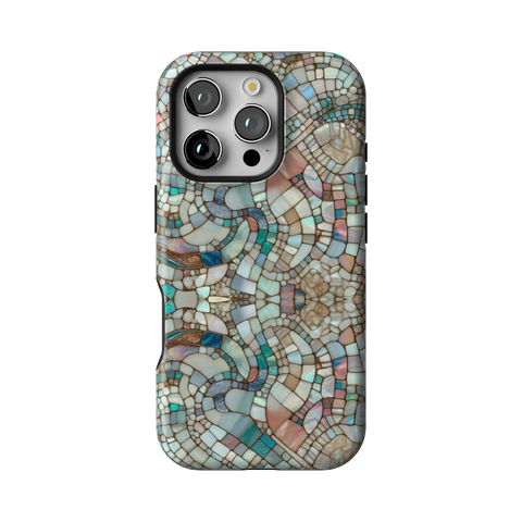 Mermaid Stained Glass Tough Phone Case for iPhone 16 Pro - The Urban Flair