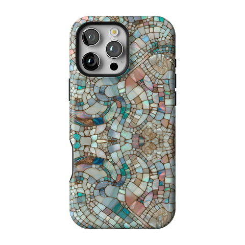 Mermaid Stained Glass Tough Phone Case for iPhone 16 Pro Max - The Urban Flair