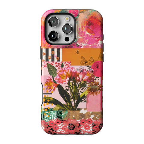 Maximalist Bloom Collage Tough Phone Case