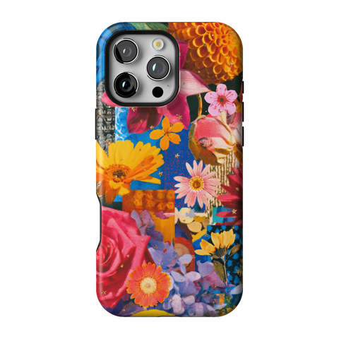 Summer Flower Collage Tough Phone Case