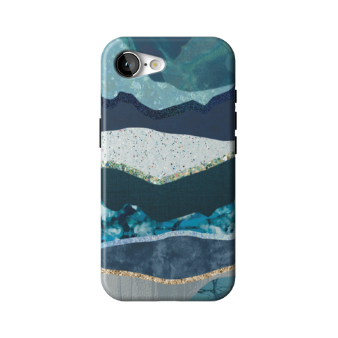 Teal Mountain Landscape Tough Phone Case for iPhone 17e - The Urban Flair