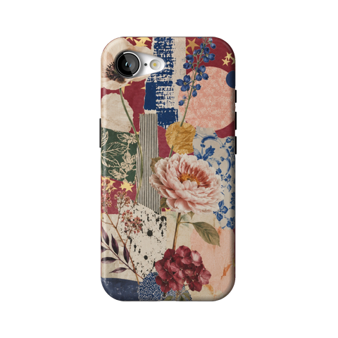 Rustic Botanical Collage Tough Phone Case