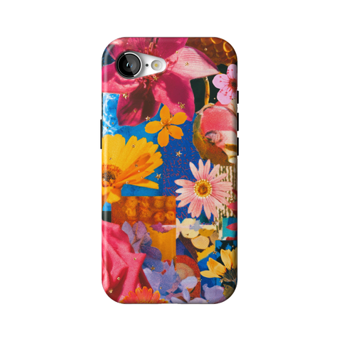 Summer Flower Collage Tough Phone Case