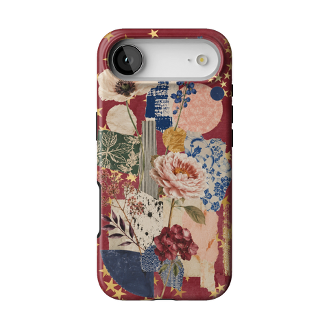 Rustic Botanical Collage Tough Phone Case