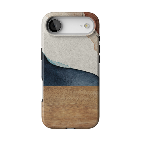 Rustic Watercolor & Wood Print Tough Phone Case for iPhone 17 Air - The Urban Flair