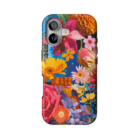 Summer Flower Collage Tough Phone Case