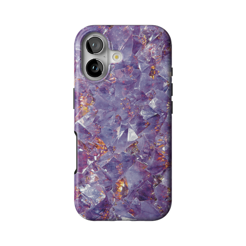 Raw Amethyst Crystal Tough Phone Case for iPhone 17 - The Urban Flair
