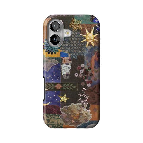 Whimsy Mixed Media Collage Tough Phone Case