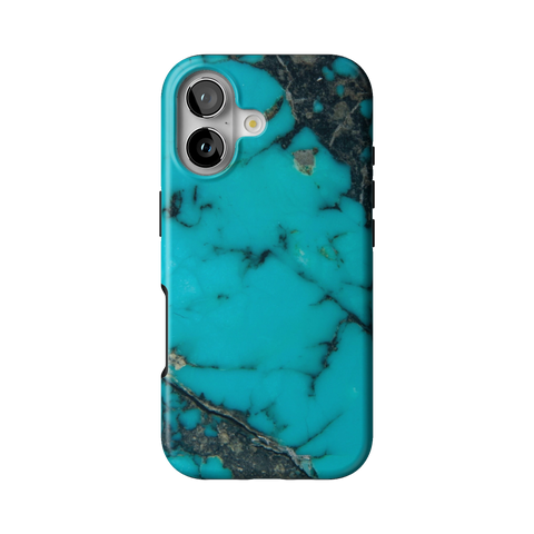 Turquoise Stone Print Tough Phone Case for iPhone 17 - The Urban Flair