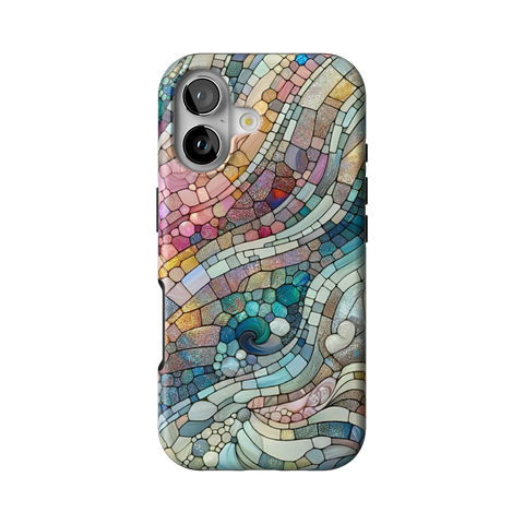 Pastel Stained Glass Tough Phone Case for iPhone 15 Pro - The Urban Flair