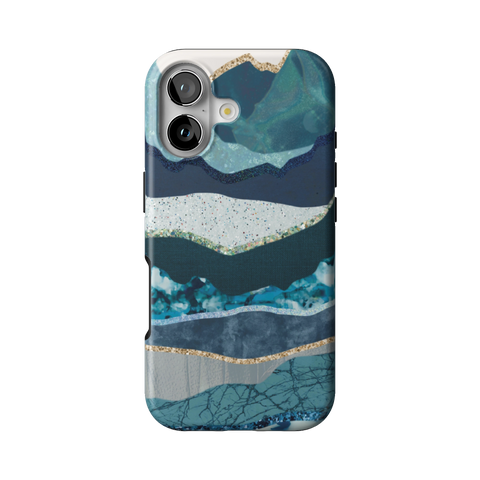 Teal Mountain Landscape Tough Phone Case for iPhone 17 - The Urban Flair