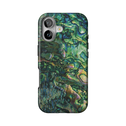 Green Abalone Shell Tough Phone Case for iPhone 17 - The Urban Flair