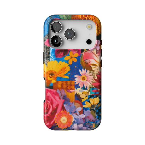 Summer Flower Collage Tough Phone Case