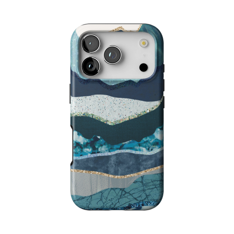 Teal Mountain Landscape Tough Phone Case for iPhone 17 Pro - The Urban Flair