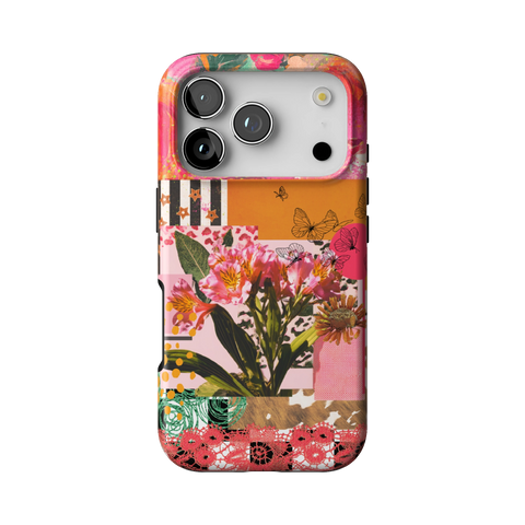 Maximalist Bloom Collage Tough Phone Case