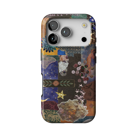 Whimsy Mixed Media Collage Tough Phone Case