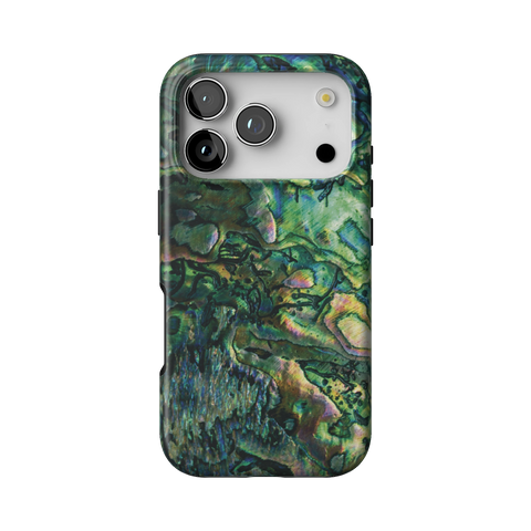 Green Abalone Shell Tough Phone Case for iPhone 17 Pro - The Urban Flair