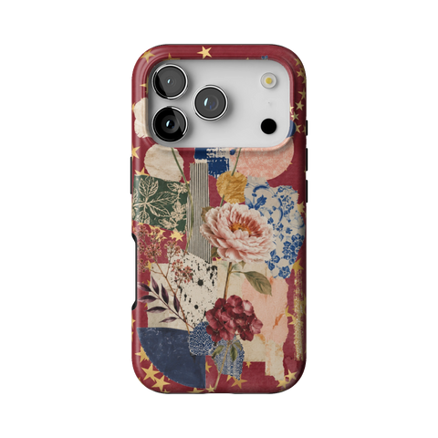 Rustic Botanical Collage Tough Phone Case