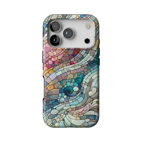 Pastel Stained Glass Tough Phone Case for iPhone 16 Plus - The Urban Flair
