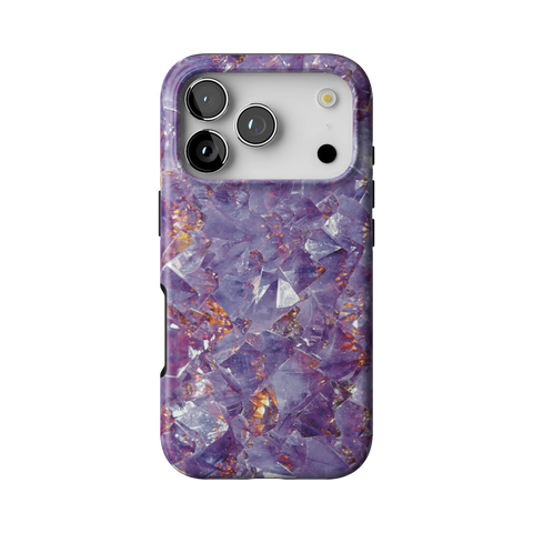 Raw Amethyst Crystal Tough Phone Case for iPhone 17 Pro - The Urban Flair