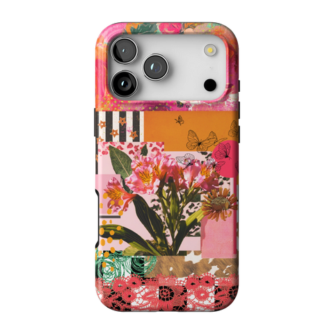 Maximalist Bloom Collage Tough Phone Case