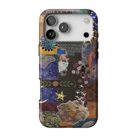 Whimsy Mixed Media Collage Tough Phone Case