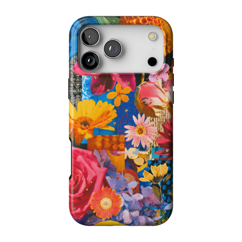 Summer Flower Collage Tough Phone Case