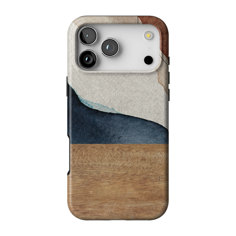 Rustic Watercolor & Wood Print Tough Phone Case for iPhone 17 Pro Max - The Urban Flair