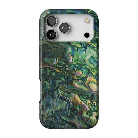 Green Abalone Shell Tough Phone Case for iPhone 17 Pro Max - The Urban Flair