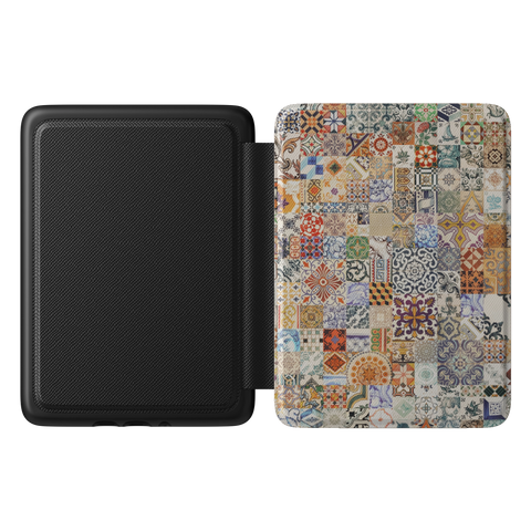 Portuguese Tile Print Kindle Case - Kindle 6 inch case, additional angle